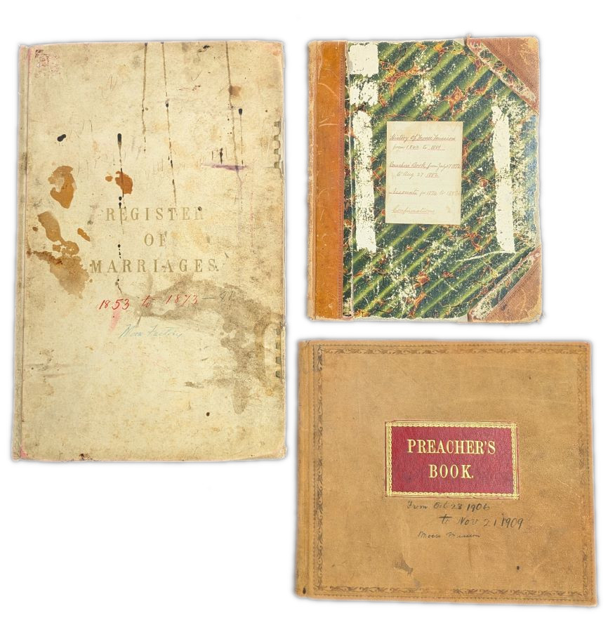 covers of three registers