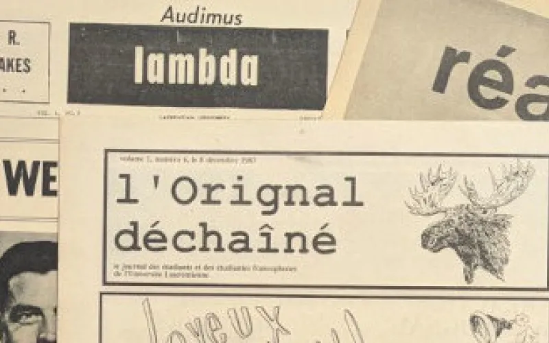 partial front page view of 3 student newspapers