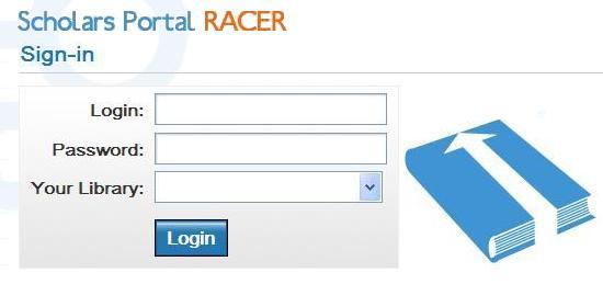 Login to your RACER account