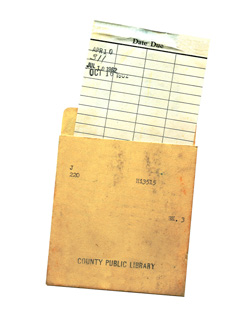 image of date due slip